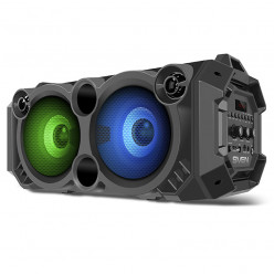 SVEN PS-550 Black, Bluetooth Portable Speaker, 36W RMS, Effective multi-colored lighting, LED display, FM tuner, USB & microSD, built-in lithium battery-2000 mAh, tracks control, AUX stereo input, Headset mode, micro USB or 5V DC power supply